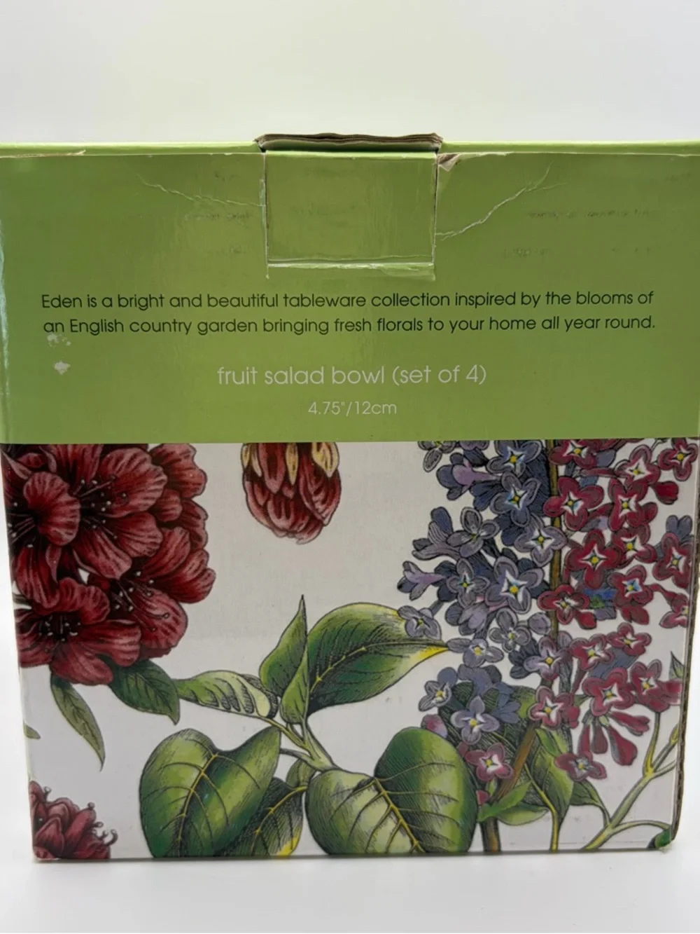 Portmeirion Eden Flowers Porcelain Bowls Set 4 Boxed Cottagecore Grandmillennial